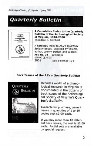 ASV Quarterly Bulletin